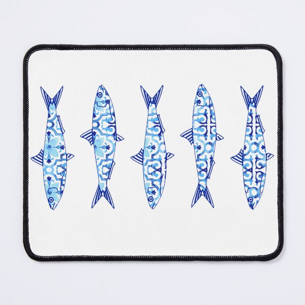 Item preview, Sardine with portuguese blue tile design - Good sardines only in Portugal designed and sold by Vânia Rocha.