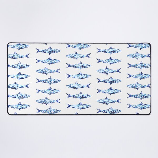 Item preview, Sardine with portuguese blue tile design - Good sardines only in Portugal designed and sold by Vânia Rocha.