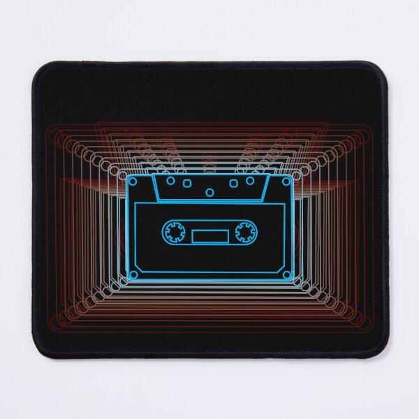 Item preview, Trippy Retrowave Synthwave Grid Cassette Tape no.5 designed and sold by ghost888.