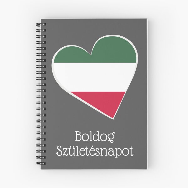 Item preview, Boldog születésnapot (happy birthday in Hungarian) Hungary Hungarian flag birthday  designed and sold by Pommallina.