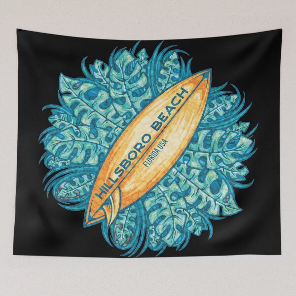 Item preview, Hillsboro Beach Tropical Surboard designed and sold by LanikaiBeach.
