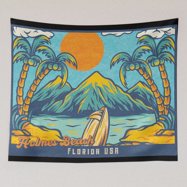 Item preview, Holmes Beach Palm Mountains designed and sold by LanikaiBeach.
