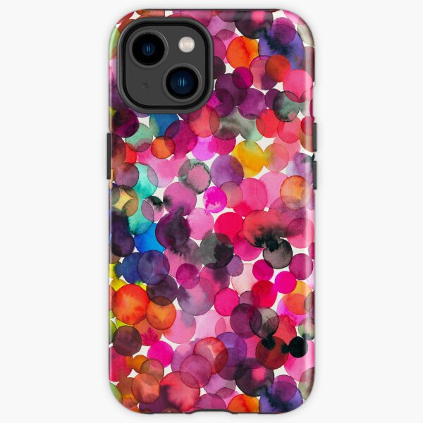 Watercolor dots iPhone Tough Case