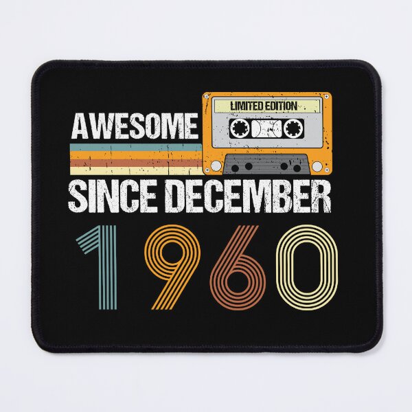 Item preview, Awesome Since December 1960 | 62th Birthday Gifts | 62 Years Old Gifts designed and sold by AMINE ★★★★★.