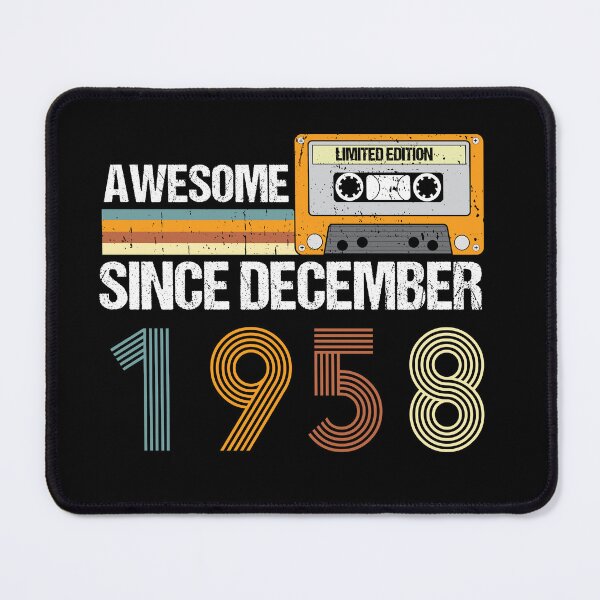 Item preview, Awesome Since December 1958 | 64th Birthday Gifts | 64 Years Old Gifts designed and sold by AMINE  ★★★★★.