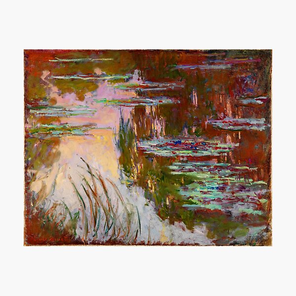 Item preview, Nénuphars, Soleil Couchant Monet Fine Art designed and sold by Vicky Brago-Mitchell®.