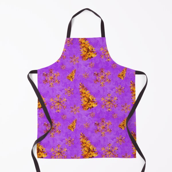Item preview, Golden Tree Snowflake Design Purple Background designed and sold by AraljanFusion.