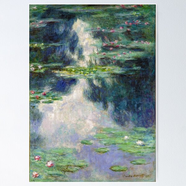 Vista previa del artículo con la obra «Estanque con nenúfares Monet Fine Art», diseñado y vendido por Vicky Brago-Mitchell®.