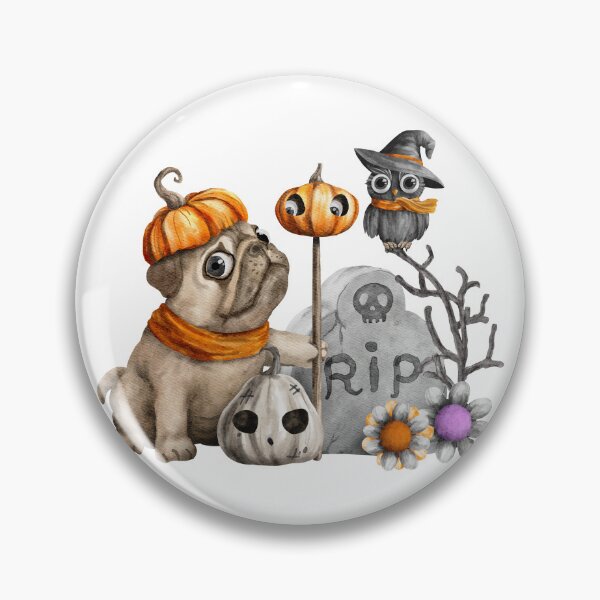 Item preview, Halloween Cute Dog with Owl designed and sold by PetShoper.