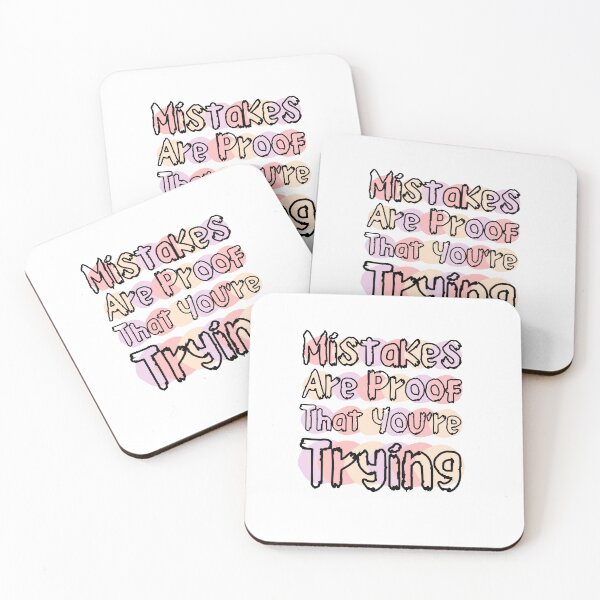 Item preview, Mistakes are proof that you're trying  designed and sold by Shahd  Design.