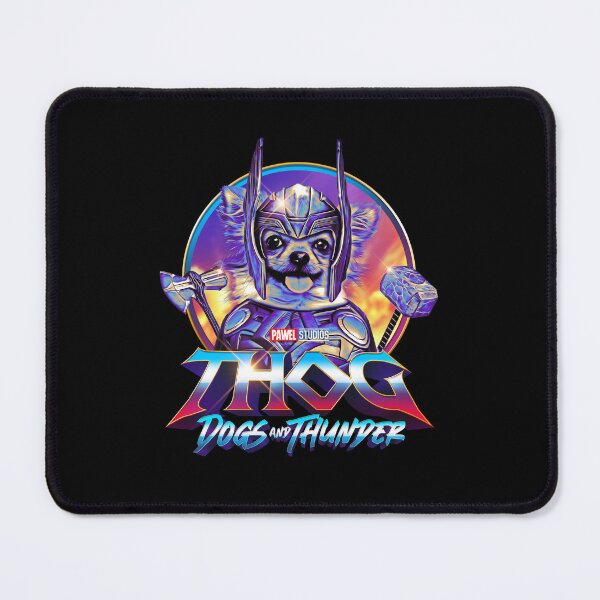 Item preview, THOG - Dogs and Thunder - Funny Chihuahua Superhero designed and sold by BrainlabStudios.