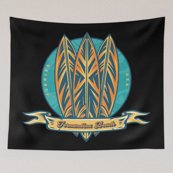Item preview, Fernandina Beach Surf Banner designed and sold by LanikaiBeach.