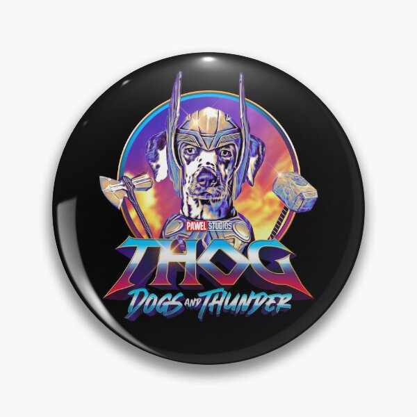 Item preview, THOG - Dogs and Thunder - Funny Dalmatian Superhero designed and sold by BrainlabStudios.
