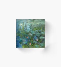 Water Lilies (or Nymphéas) Claude Monet Fine Art Acrylic Block