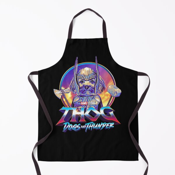 Item preview, THOG - Dogs and Thunder - Funny Yorkshire Terrier Superhero designed and sold by BrainlabStudios.