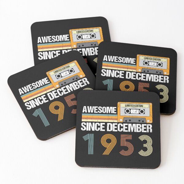 Item preview, Awesome Since December 1953 | 69th Birthday Gifts | 69 Years Old Gifts designed and sold by AMINE  ★★★★★.