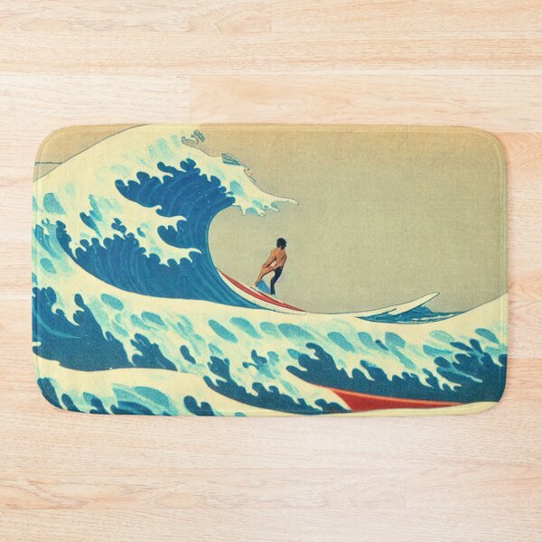 Item preview, A blue large ocean wave floats to the shore to swallow it designed and sold by Daemonrat.