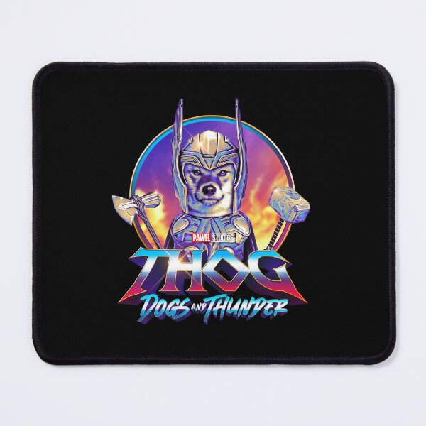 Item preview, THOG - Dogs and Thunder - Funny Shiba Inu Superhero designed and sold by BrainlabStudios.