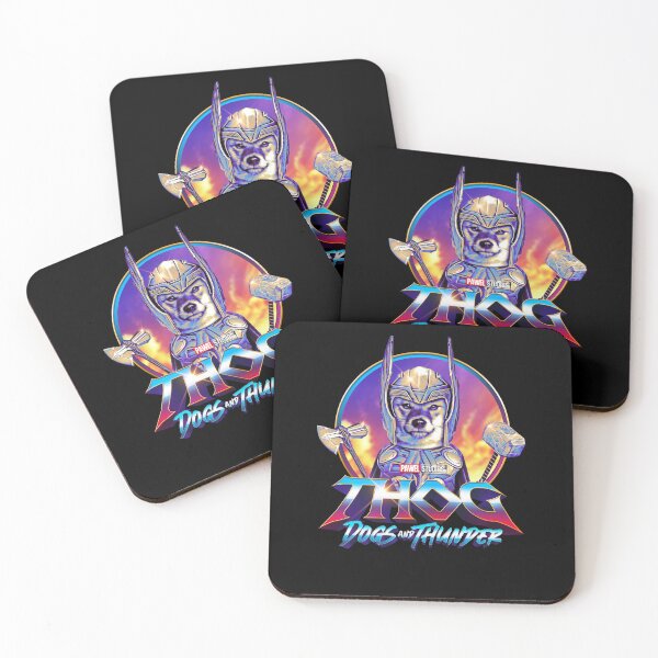 Item preview, THOG - Dogs and Thunder - Funny Shiba Inu Superhero designed and sold by BrainlabStudios.