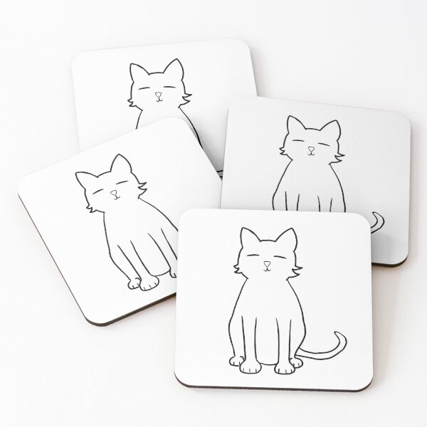 Item preview, Simple cute cat designed and sold by CloudyTree.