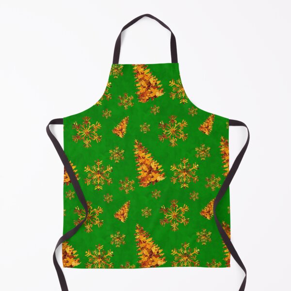 Item preview, Golden Tree Snowflake Design Green Background designed and sold by AraljanFusion.
