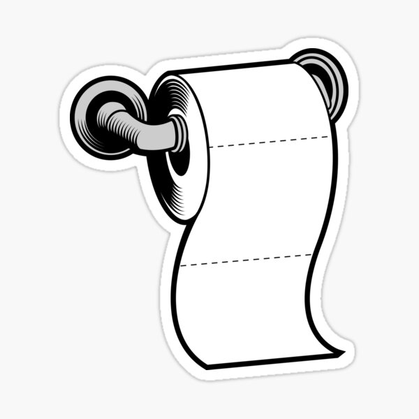 Rouleau De Papier Toilette Sticker By Chocodole Redbubble