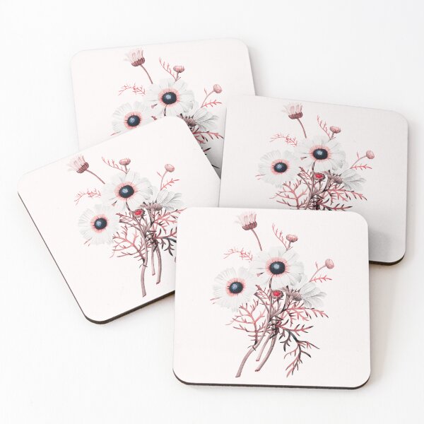 Item preview, Chrysanthemum Flower, Alternative Illustration - White and Red Rose designed and sold by DaphneKstudio .