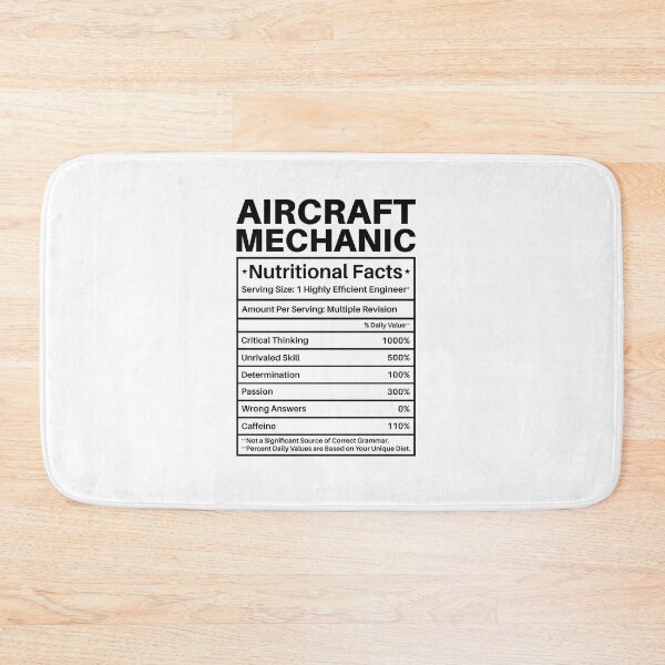 Item preview, Aircraft Mechanic Nutritional Facts: Funny Aviation Mechanic Gift designed and sold by Adexyl.
