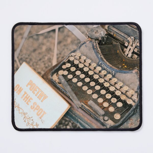 Item preview, Poetry on a vintage typewriter in Ibiza / Travel photography designed and sold by Diana van Neck.
