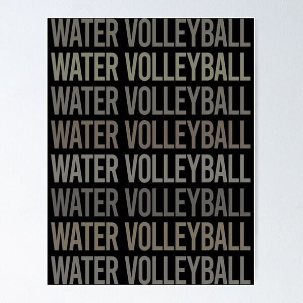 Item preview, Gray Text Art Water Volleyball designed and sold by TarynBrown3126.