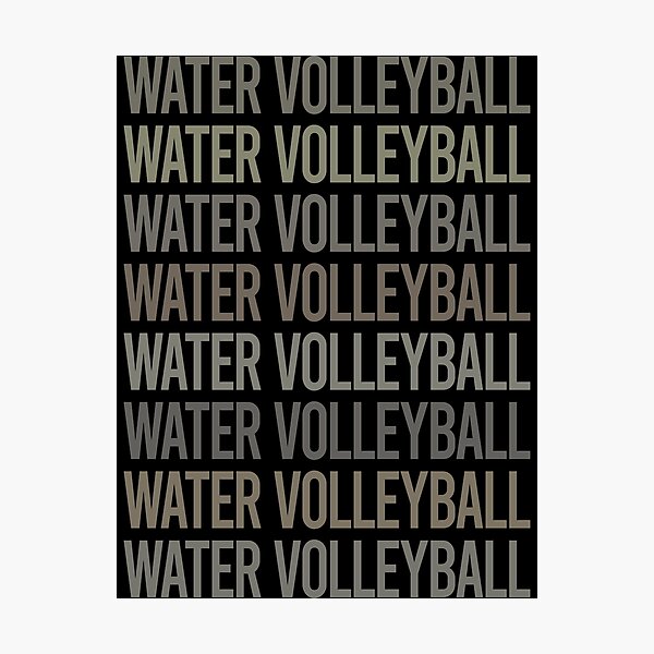 Item preview, Gray Text Art Water Volleyball designed and sold by TarynBrown3126.