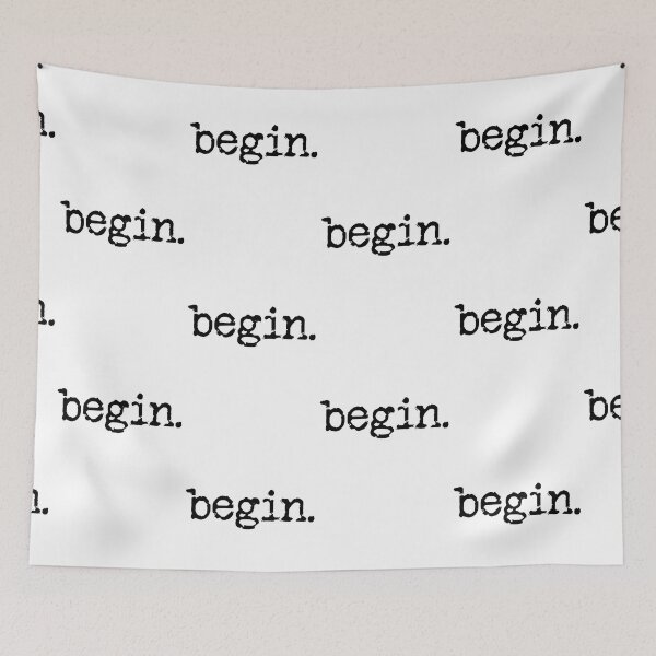 Item preview, Begin. Motivation to get started designed and sold by Rebel-Design.