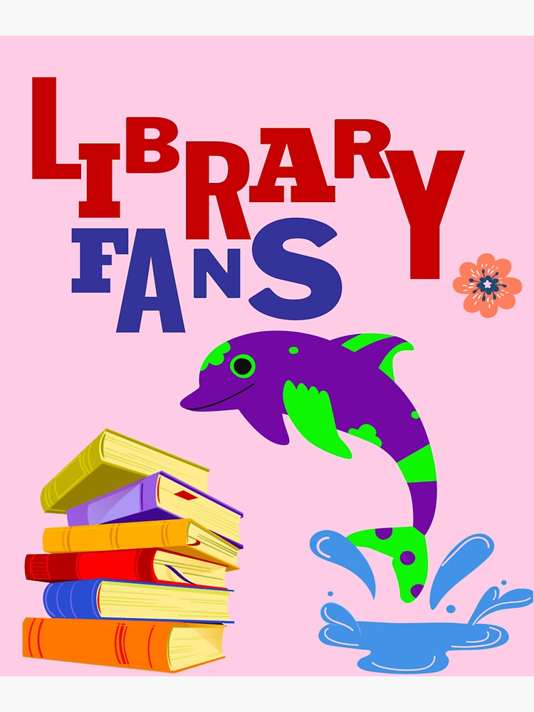 "For Kids LIBRARY FANS " Sticker for Sale by ARTQuin Redbubble