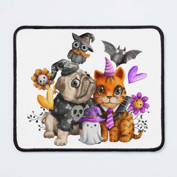 Item preview, Halloween Cute Dog and Kitty designed and sold by PetShoper.