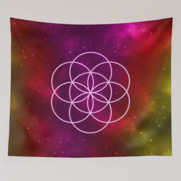 Item preview, Seed of Life | Sacred Geometry | Red Nebula designed and sold by ghost888.