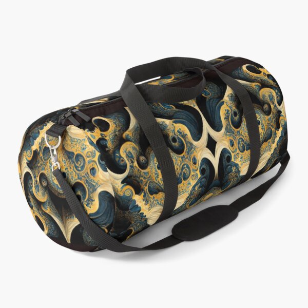 Item preview, Navy Teal Blue Hiding in Golden Walls designed and sold by MysticAlgorithm.
