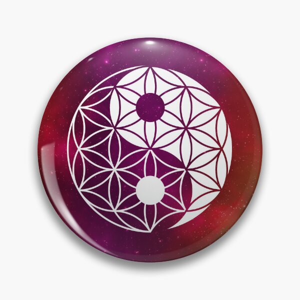 Item preview, Yin Yang Flower of Life   | Sacred Geometry | Red Nebula designed and sold by ghost888.