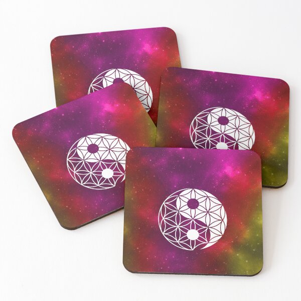 Item preview, Yin Yang Flower of Life   | Sacred Geometry | Red Nebula designed and sold by ghost888.