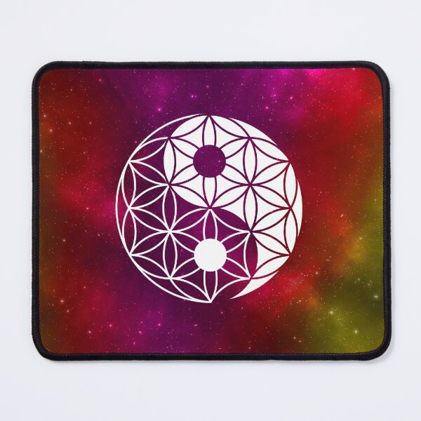 Item preview, Yin Yang Flower of Life | Sacred Geometry | Red Nebula designed and sold by ghost888.