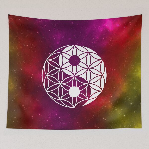 Item preview, Yin Yang Flower of Life   | Sacred Geometry | Red Nebula designed and sold by ghost888.