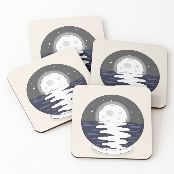 Item preview, Lunar Serenity: Moon Over the Sea designed and sold by CozyEra.