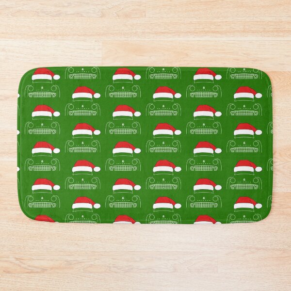 Item preview, Triumph TR3 classic car Christmas hat edition white designed and sold by soitwouldseem.
