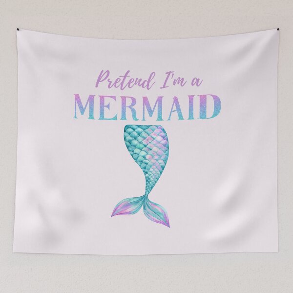 Item preview, Pretend I'm A Mermaid Girly Purple Teal Pink Halloween Costume designed and sold by LoveSeasonz.
