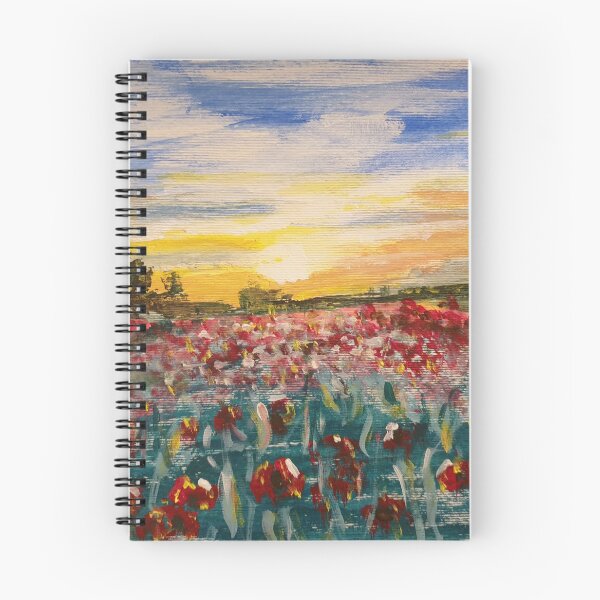 Item preview, Poppyfield at sunset  designed and sold by WorldOfWendyArt.