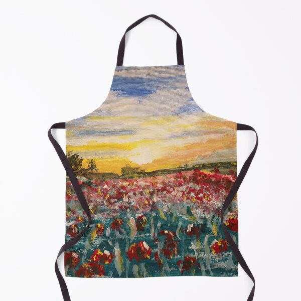 Item preview, Poppyfield at sunset  designed and sold by WorldOfWendyArt.