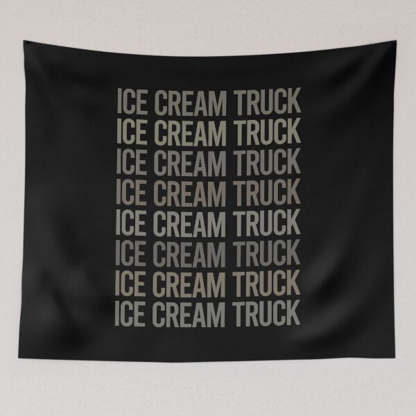 Item preview, Gray Text Art Ice Cream Truck Trucks designed and sold by TarynBrown3126.