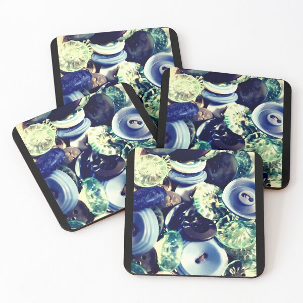 Item preview, Vintage Blue Plastic Buttons, Photo  designed and sold by Grey Robinson.