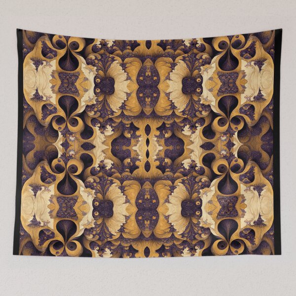 Item preview, Golden Yellow Amber with Violet on Ivory Parchment designed and sold by MysticAlgorithm.