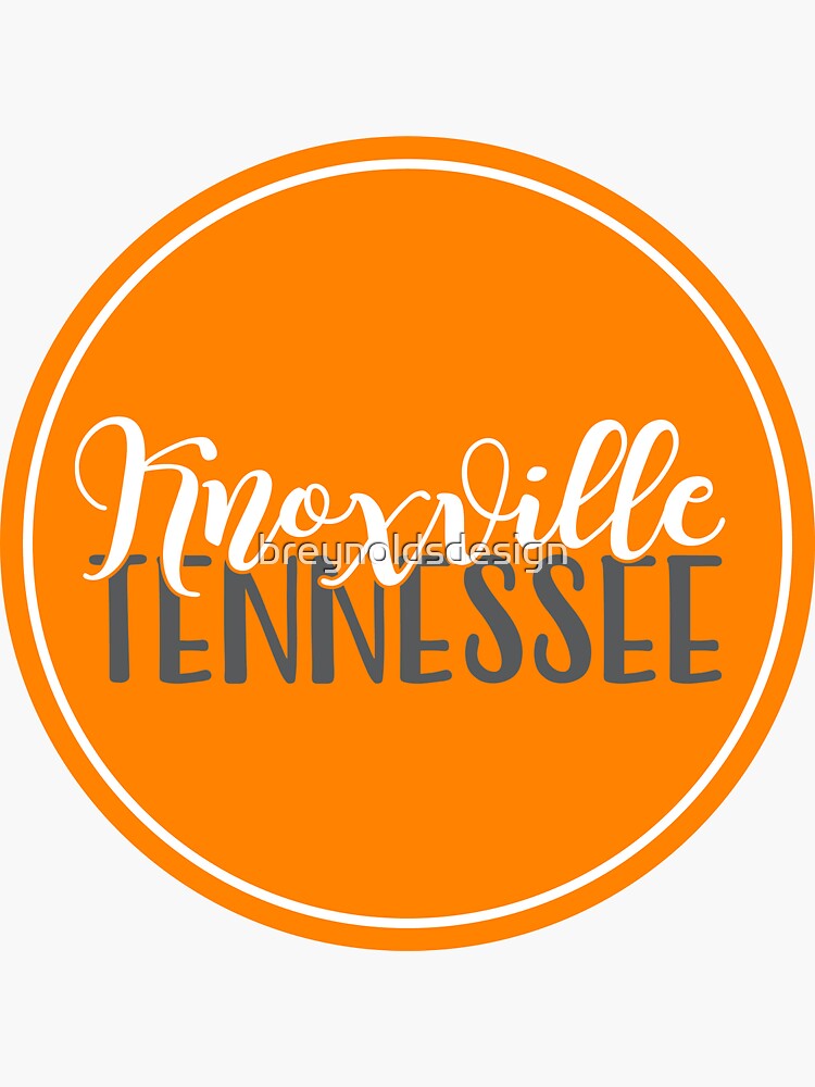 "KNOXVILLE TENNESSEE ROCKY TOP" Sticker for Sale by breynoldsdesign