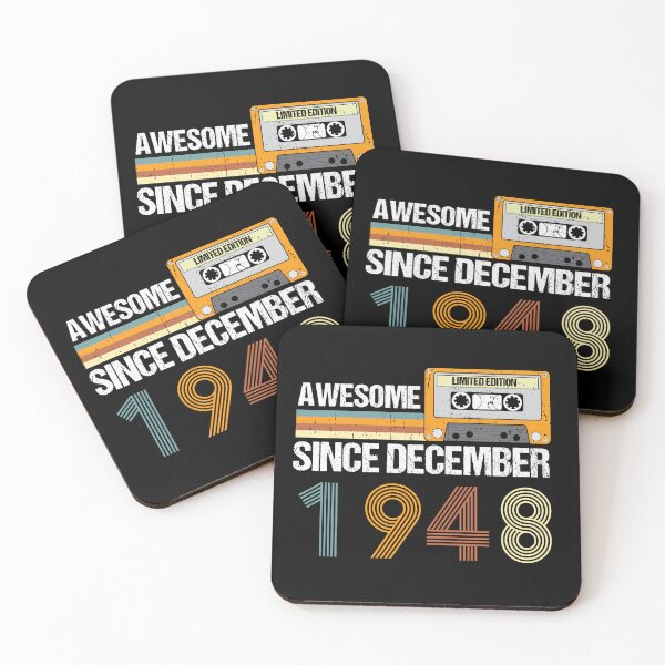Item preview, Awesome Since December 1948 | 74th Birthday Gifts | 74 Years Old Gifts designed and sold by AMINE  ★★★★★.